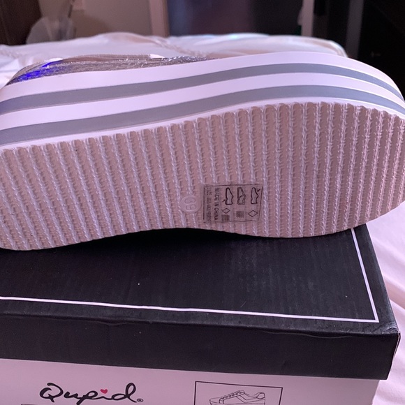 Silver wedge Sneakers - Picture 3 of 3